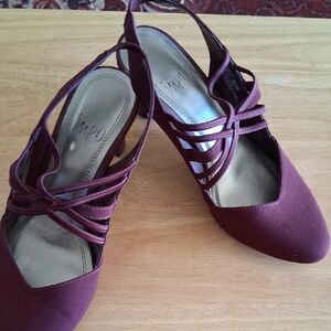 Impo Women's Deep Red Strappy Heels